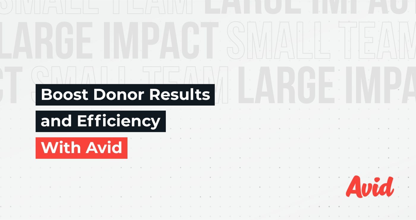 Even solo fundraisers can raise smarter with Avid. See how small teams use AI-powered automation and insights to grow faster with less work.